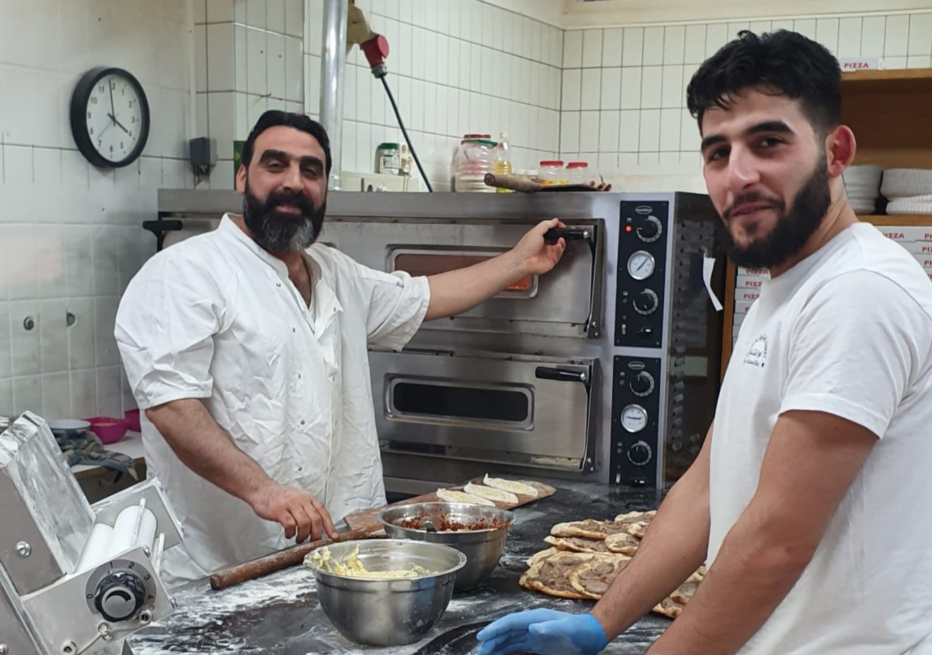 Nour Al-Shaam, de Syrische pizzabakker